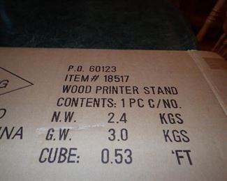 wood printer stand 18517