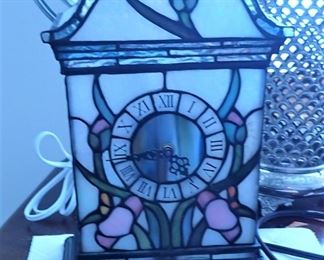stained glass clock