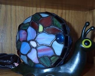 stained glass snail 