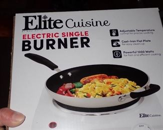 ELITE CUISINE ELEC SINGLE BURNER