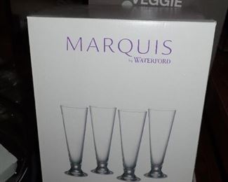 MARQUIS WATERFORD PILSNER GLASSES