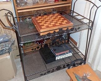 METAL SERVING CART