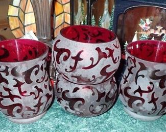 RED GLASSWARE