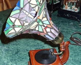 STAINED GLASS RECORD PLAYER