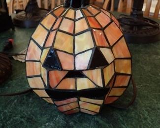 STAINED GLASS PUMPKIN