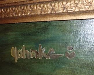 YAHNKE LINCOLN OIL PAINTING