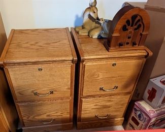 OAK FILE CABINETS
