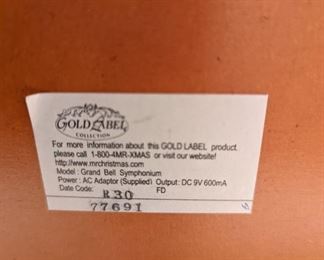 GOLD LABEL 77691 MUSIC BOX