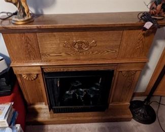 OAK FIREPLACE 