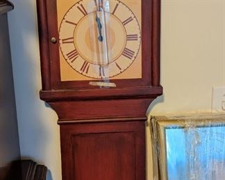 FLAT WALL GRANDMOTHER CLOCK