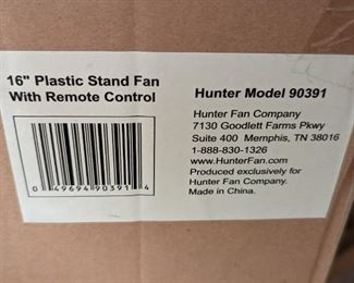 16" PLASTIC STAND FAN W/REMOTE CONTROL 90391