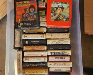 8 track tapes. 