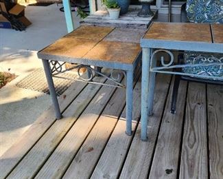 Tile top coffee table, side table and sofa table.   Sold individually.