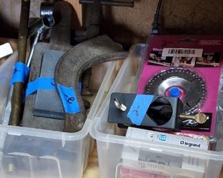 Bins, containers, boxes organized and priced for your shopping ease