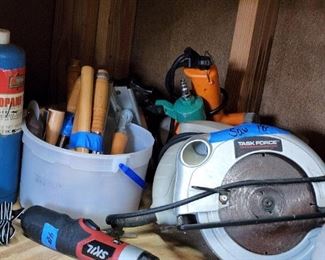 Saws, extension cords, power tools