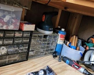 At least 5 of these drawer sets filled to the brim with items. 