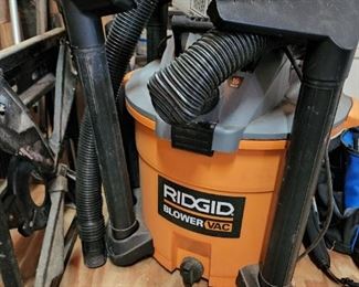 Large shop vac with all the accessories and a new filter still in the box.