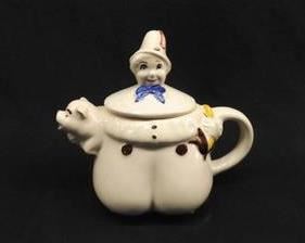 Vintage "Tom The Pipers Son" Teapot/Biscuit Jar