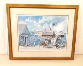 Pencil Signed and Numbered Charles L. Peterson "Ephraim Summer" Framed Print