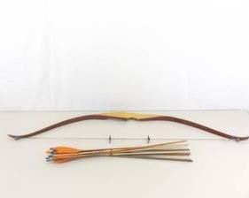 Vintage Ben Pearson Right Handed Colt Recurve Bow and Aluminum Arrows