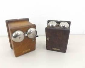 2 Antique Wood Western Electric Wall Ringers