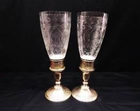 2 Sterling Silver 11" Candle Holders