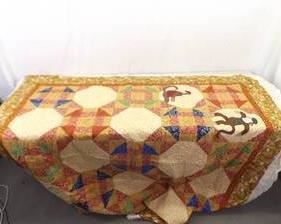 Unfinished Complex Patchwork Monkey Blanket