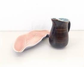 2 Vintage Collectible Red Wing Pottery Pieces