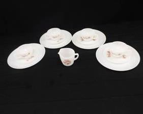 Vintage Fire King 4 Person (13 Piece) Lunch Set