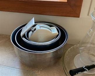 stainless mixing bowls