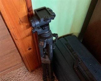 video recorder and tripod