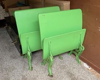 antique school desks