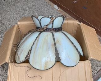 antique hanging light tiffany style