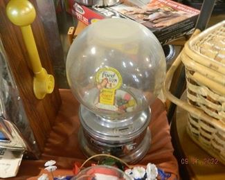 vintage bubble gum machine
