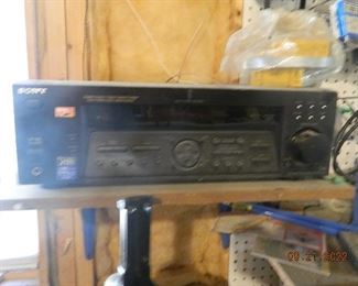 Sony receiver with two speakers