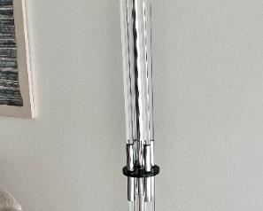 Art Deco chrome and lucite floor lamp - 2 of these