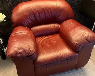 Matching leather chair