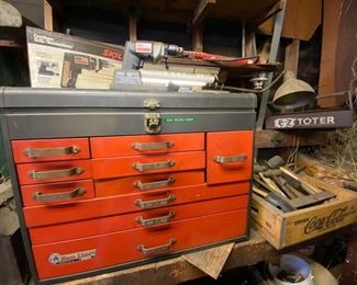 Craftsman Tool Box and Vintage Craftsman Tools