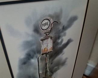 Vintage Gas Pump art
