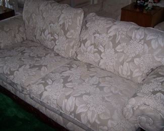 BEIGE DAMASK SOFA