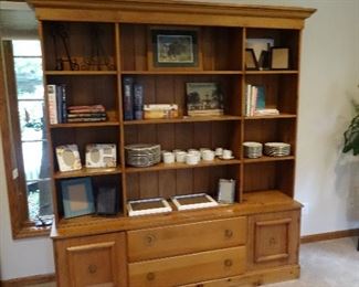 Pine bookcase and household
