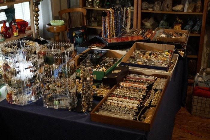 loads of costume jewelry