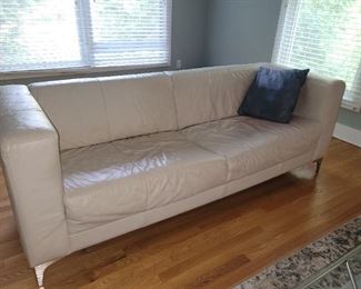 2 pair of Modern Leather Sofas, 