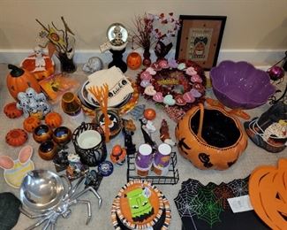 Halloween decor, so much it is like walking into a store