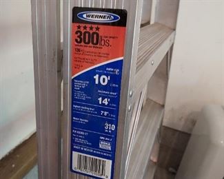 300 pound Werner aluminum ladder