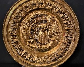 Old English brass wall plate by Peerage 