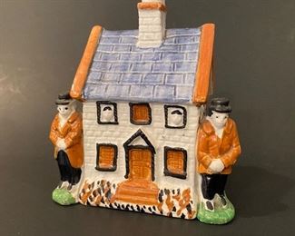 Staffordshire House Coin Bank 