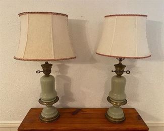 1950s American Colonial Style Table Lamps