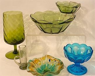 Mid century glassware 