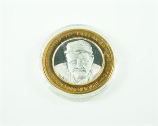 Babe Ruth commemorative silver token
